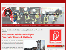 Tablet Screenshot of ffw-gladbach.de